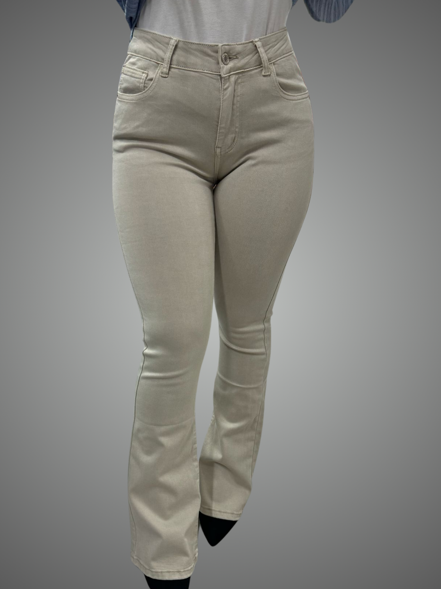 Jeans a Zampa Beige