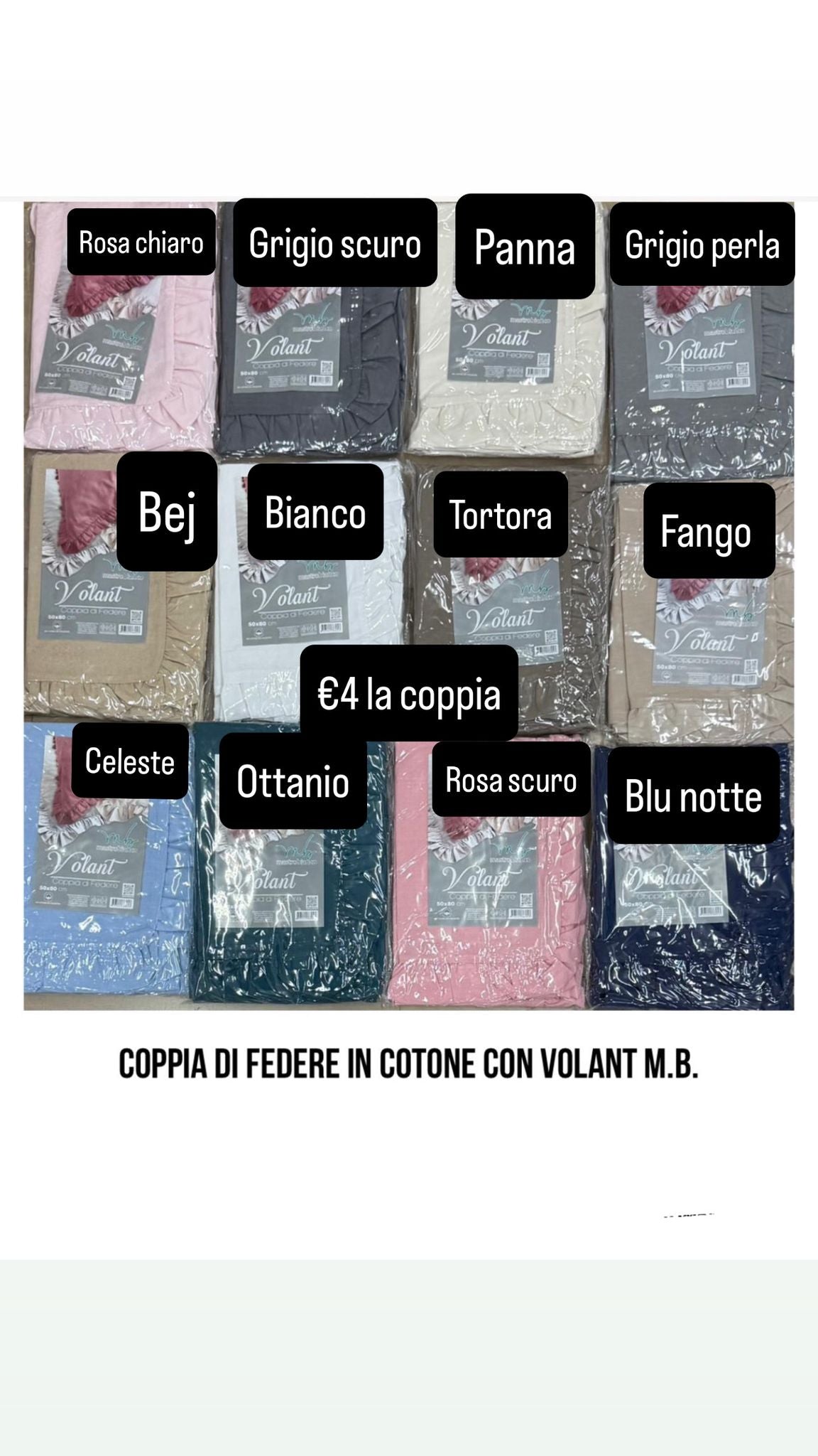 Coppia di Federe Mastrobianco 50x80