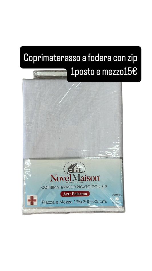 Coprimaterasso Rigato con Zip Novel Maison