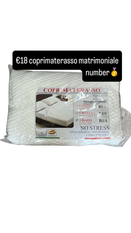 Coprimaterasso Anallergenico Giorgio Camani- 180x200+30cm