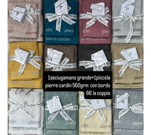 Set asciugamani 1+1 Jacquard 500 g/m² 100% cotone – 60x100 cm + 40x60 cm
