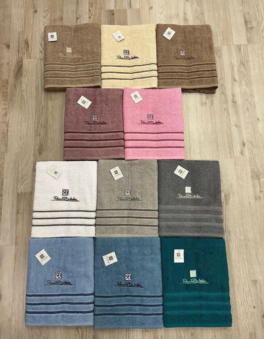 Set asciugamani Renato Balestra in spugna tinta unita 40x60cm- 60x100 cm
