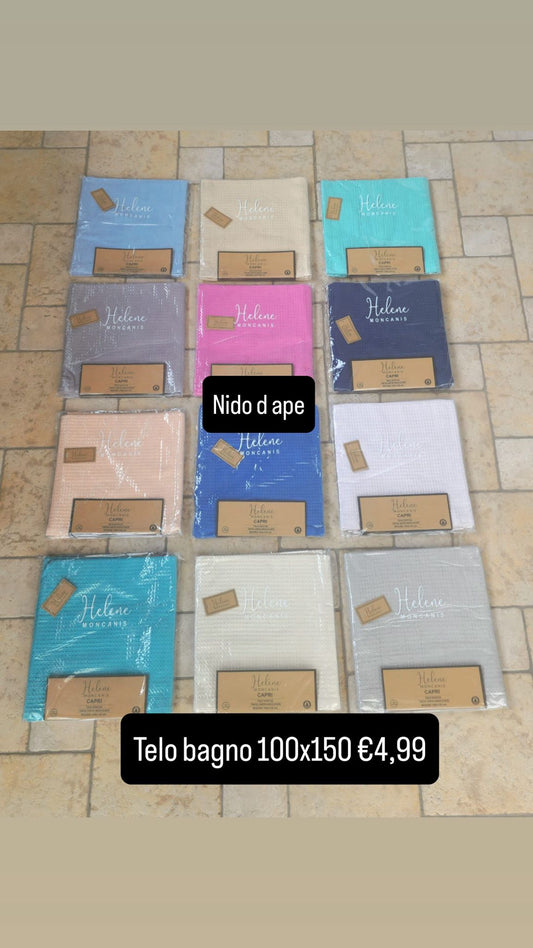 Telo Bagno 100x150- Nido d'ape